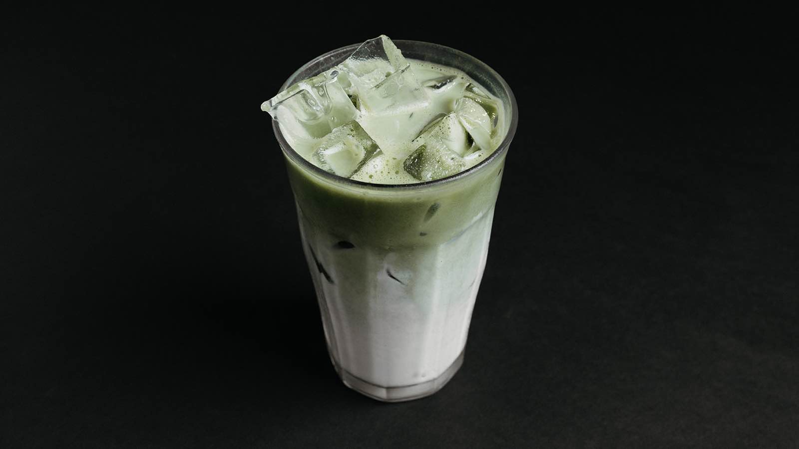 Iced Blue Raspberry Oatmilk Matcha