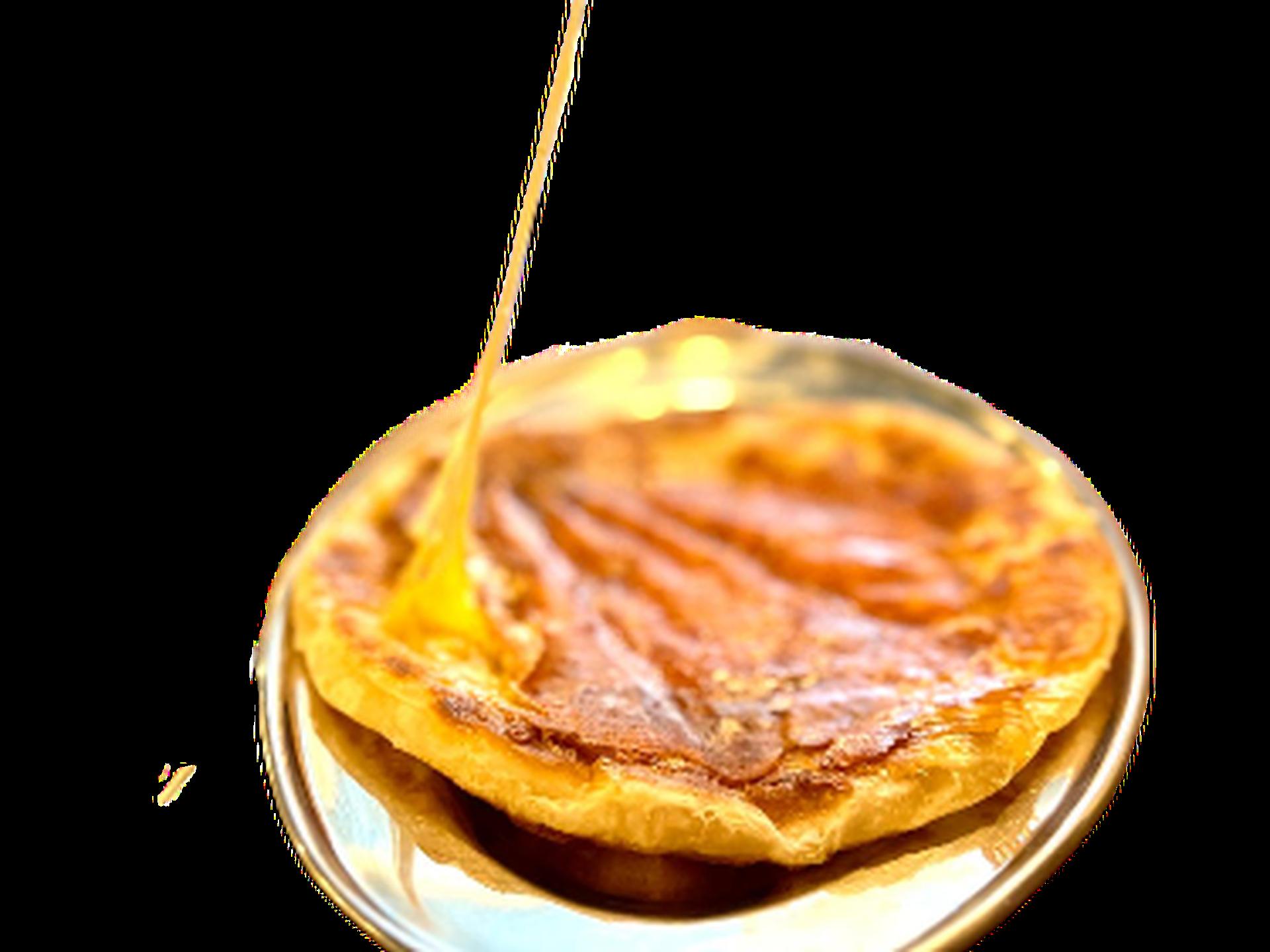 Cheesy Paratha w/ marinara sauce